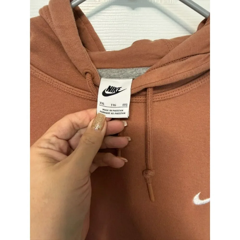 XXL Ladies Nike Hooded Sweatshirt Spice Color - used in EUC - Picture 3 of 4